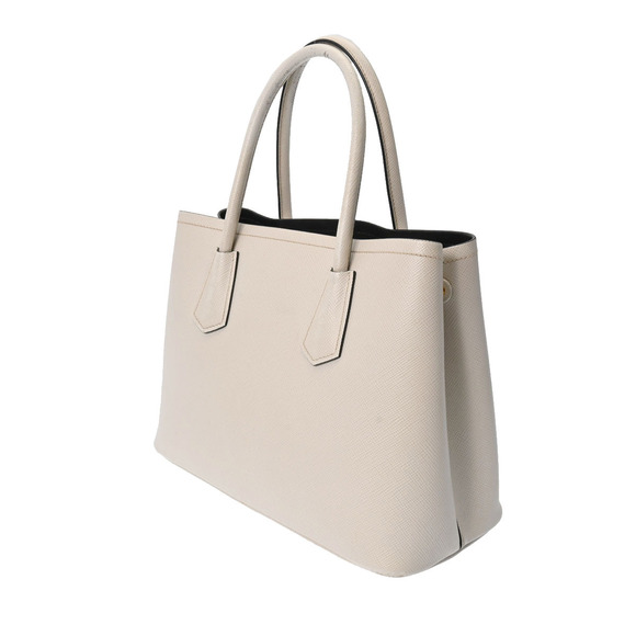 Prada Handbags - Prada Off Tote White Saffiano Bag